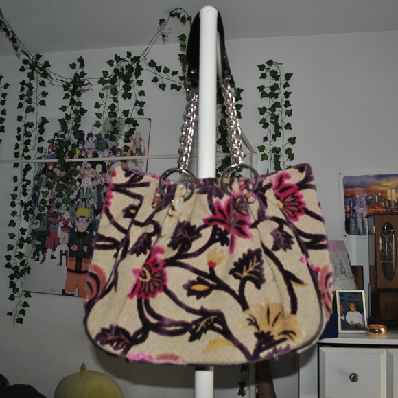 Glenda Gies Tapestry Bag w Pouch - Picture 1 of 10